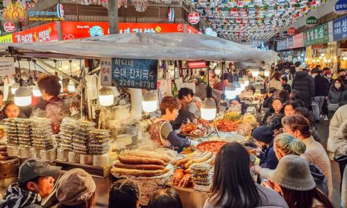 Gwangjang Market mua bán nhộn nhịp