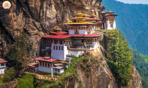 Đền dzong tại tour Đất Phật Rồng Sấm