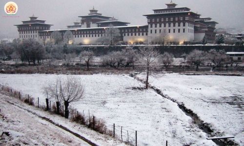 Thimphu Đền trong tour Đất Phật Rồng Sấm